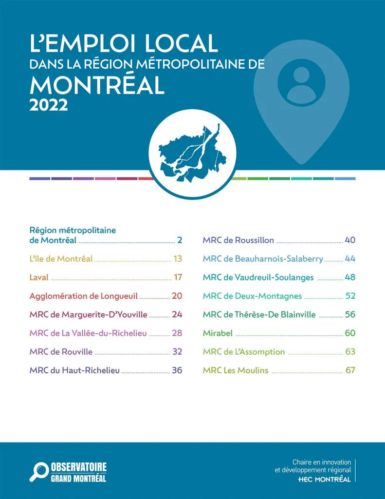 L'emploi local dans la région métropolitaine de Montréal | 2022