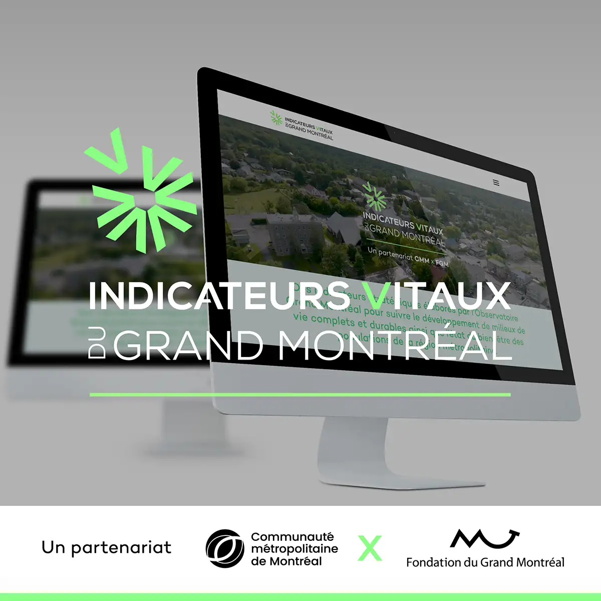 Plateforme Indicateurs vitaux du Grand Montréal - Bannière